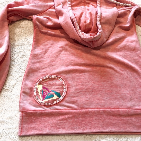 Roxy Pink Thin Hoodie - Picture 4 of 4